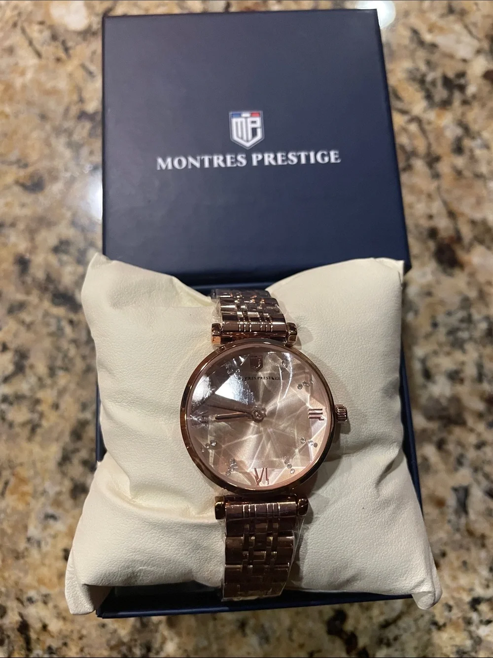 Montres Prestige Women's Rose Gold Bracelet Watch